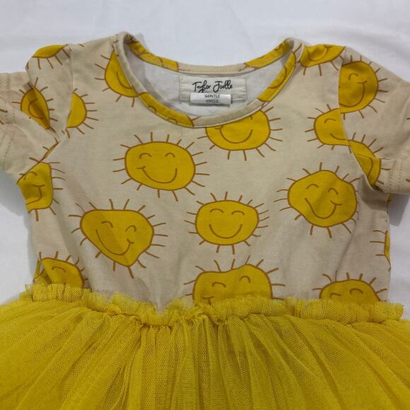 Taylor Joelle Toddler Girl 3T Sunshine Dress Tulle Comfy Casual Party Summer - Picture 4 of 6